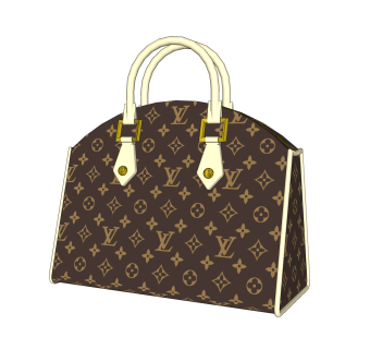 奢侈品LV手提包草图大师模型,服装店衣架su模型下载