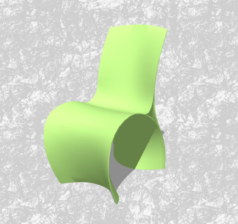 现代创意小座椅草图大师模型，休闲椅sketchup模型下载