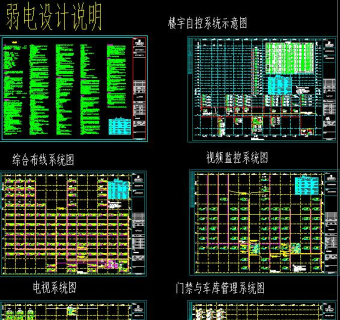 弱电设计说明CAD图纸