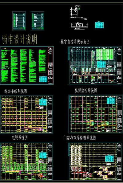 弱电设计说明CAD图纸