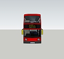 现代巴士客车草图大师模型，客车sketchup模型
