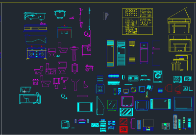 家具灯具玩具植物立面图库,图库CAD建筑图纸下载