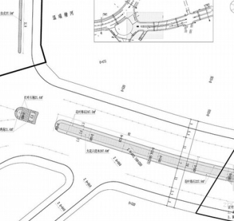 交通道路景观绿化扩初图