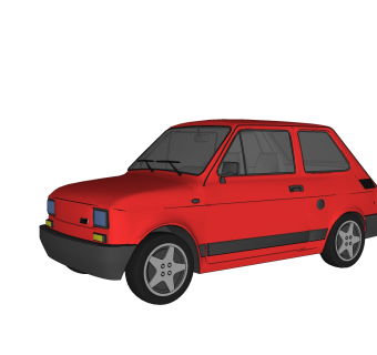 现代汽车免费su模型，现代汽车sketchup模型，汽车su素材下载