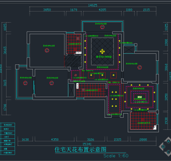 现代简欧混搭风格施工图，样板房CAD图纸下载