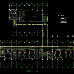 某办公楼空调图纸，办公空调CAD设计图纸下载