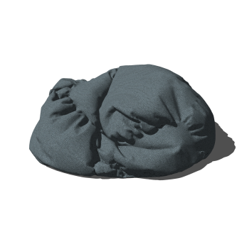 现代懒人沙发草图大师模型，懒人沙发skb文件下载