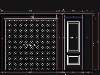 最新隐形门CAD模板，隐形门CAD全套图纸下载