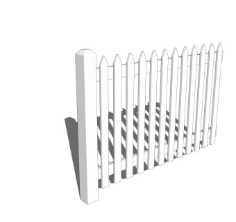 现代栏杆SU模型，栏杆SKB文件下载