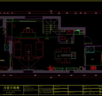 现代风格样板房cad施工图