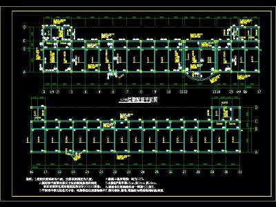 拉萨某活动中心施工图，活动中心CAD建筑图纸下载