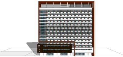 现代酒店草图大师模型下载、酒店su模型下载