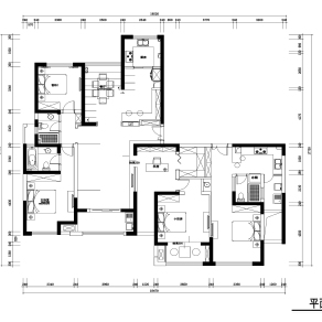 苏州常熟公寓新中式意境经典实景CAD施工图套图，公寓CAD建筑图纸下载