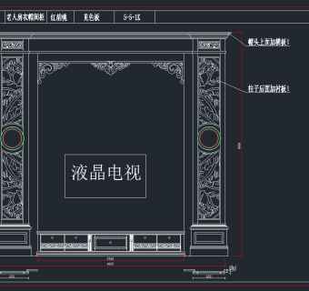 背景墙cad素材，背景墙CAD建筑图纸下载