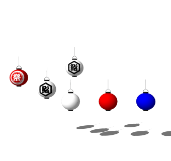 日式灯笼草图大师模型，灯笼SKB文件下载