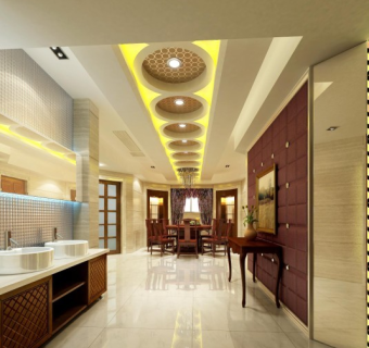 中式别墅家装cad施工图，别墅CAD建筑图纸免费下载