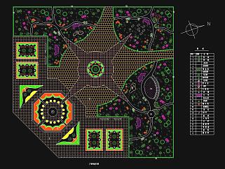 广场景观种植设计方案施工图