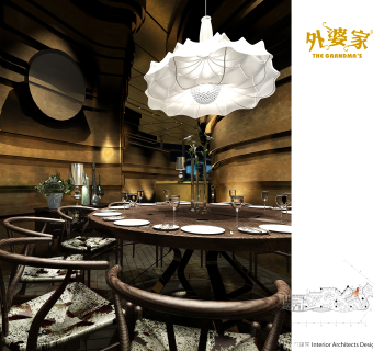 中式外婆家餐厅CAD施工图，餐厅CAD建筑图纸下载