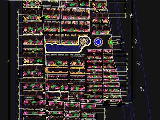 小区园林景观设计平面规划图CAD图纸