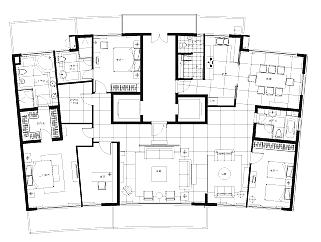 上海陸家嘴中央公寓一期施工图CAD图纸，公寓dwg文件下载