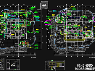 北京市朝阳区大望京村2号地商业金融项目施工图，小区暖通CAD设计图纸下载