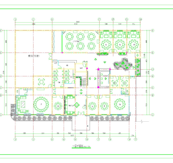 松岭居餐馆装修设计图CAD图纸下载