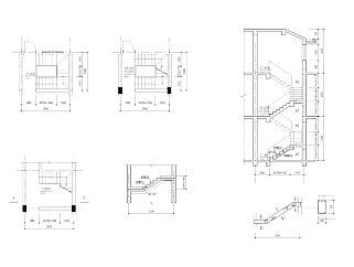 12套室内楼梯装修节点详图