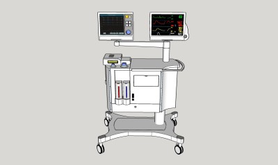  现代医疗器材草图大师模型，医疗器材sketchup模型下载