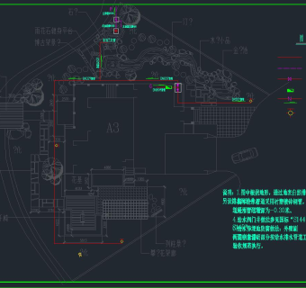 广东某别墅庭院施工图,cad建筑图纸免费下载