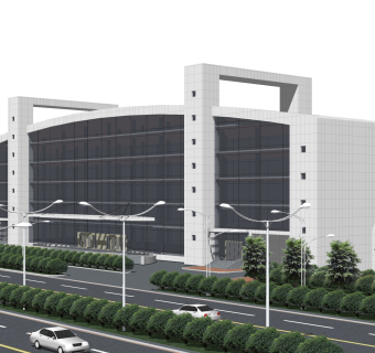 现代办公楼草图大师模型，办公楼sketchup模型免费下载