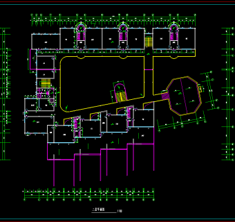现代创意幼儿园cad施工图，幼儿园cad竣工图下载