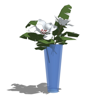 现代花瓶花钵草图大师模型下载、花瓶花钵su模型下载