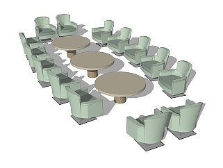 现代会议<em>桌椅</em>草图大师模型，<em>桌椅</em>sketchup模型下载