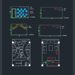 经济型KTV包厢施工图，KTVCAD施工图纸下载