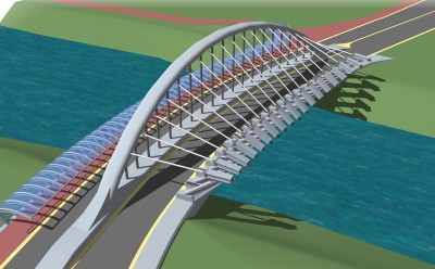 现代大桥草图大师模型，大桥sketchup模型免费下载