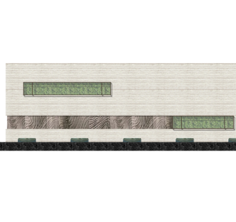 新中式景墙sketchup模型下载