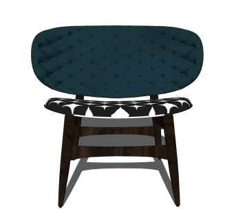 创意轻奢单人沙发椅草图大师模型，沙发SU模型下载