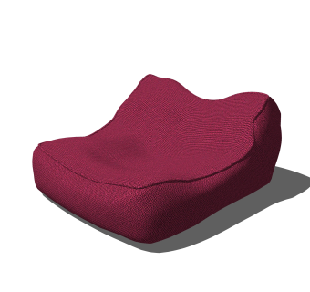 现代懒人沙发SU模型，懒人沙发skb文件下载