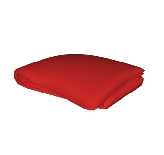 现代红色被子草图大师模型,服装店衣架su模型下载