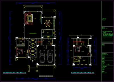 别墅CAD施工图，CAD建筑图纸免费下载