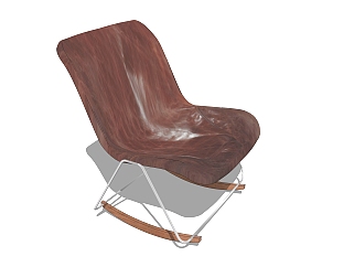现代摇椅sketchup模型，椅子草图大师模型下载