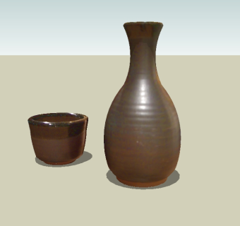 现代陶瓷罐草图大师模型，陶瓷sketchup模型下载