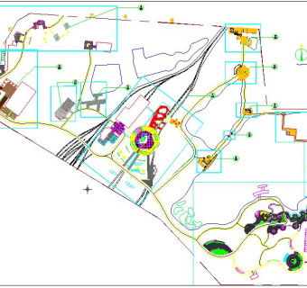 生态公园园林景观工程施工图,cad建筑图纸免费下载