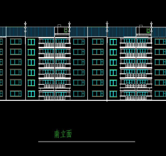 徽派风格小区CAD施工图，小区CAD建筑图纸下载