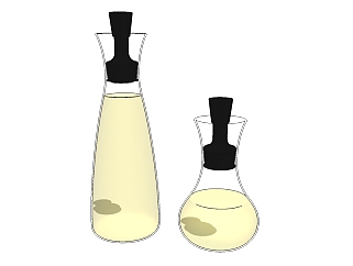 现代香水瓶sketchup模型，香水瓶草图大师模型下载