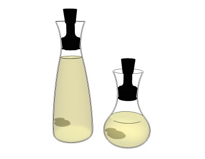 现代香水瓶sketchup模型，香水瓶草图大师模型下载