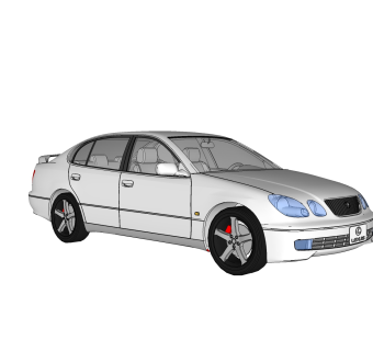 现代汽车免费su模型，现代汽车sketchup模型下载