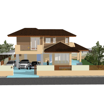 欧式别墅SU模型，别墅SKP模型下载