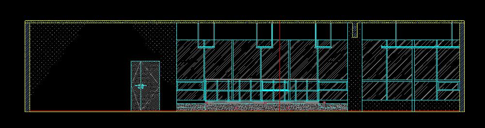 工业风咖啡吧全套施工图CAD图纸，咖啡店cad设计图纸下载