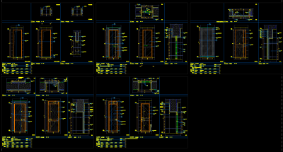 样板间室内门节点大样详图，样板间室内门节点CAD施工图纸下载